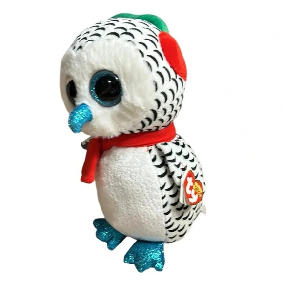 NWT Nester, TY, Beanie Boos ,Christmas 2018., height 10” , width 5”, shimmer.EC - Picture 1 of 14
